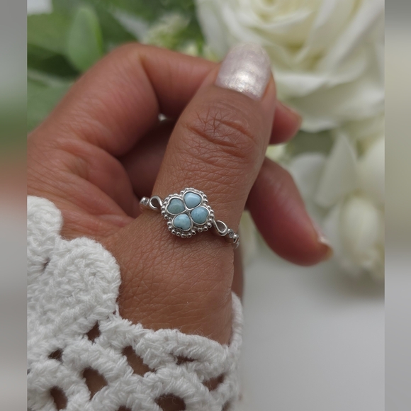 ♥️ 💕WISHING CLOVER STERLING SILVER RING - Picture 7 of 10